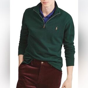 Ralph Lauren Polo Half Zip Sweater Green